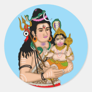 Hanuman & Shiva Stickers