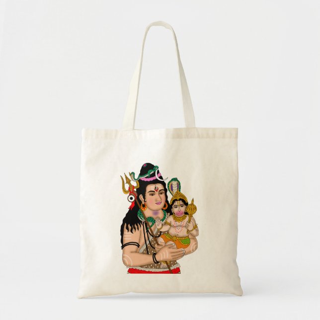 Hanuman & Shiva Tote Bag (Front)
