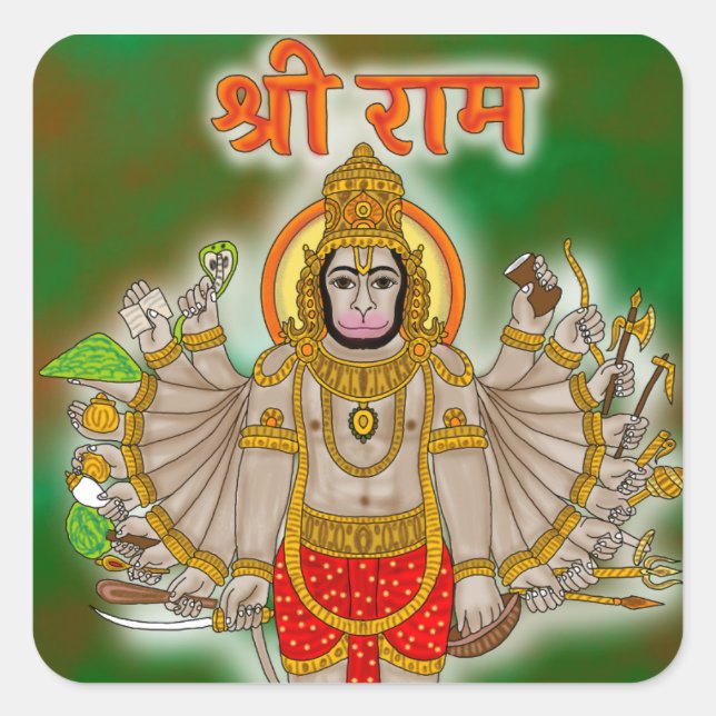 Hanuman Sticker (Front)
