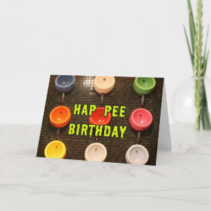Hap Pee Birthday Card