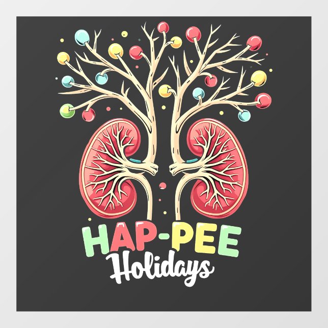 Hap-Pee Holidays Dialysis Kidney Awareness Xmas (Sheet)