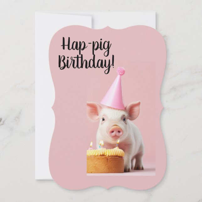 Hap-pig Birthday! (Front)