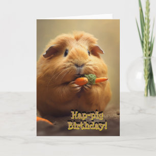 Hap-pig Birthday! Card