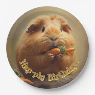 Hap-pig Birthday! Paper Plate