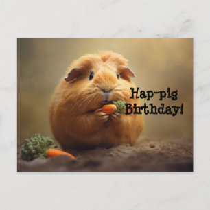 Hap-pig Birthday! Postcard