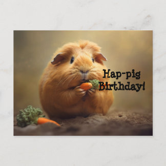 Hap-pig Birthday! Postcard