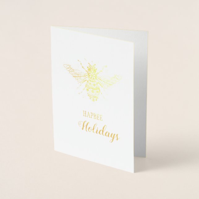 Hapbee Holidays | Customisable Card (Front)