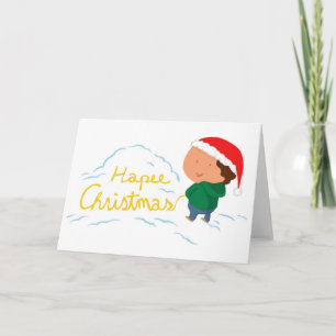 Hapee Christmas Holiday Card