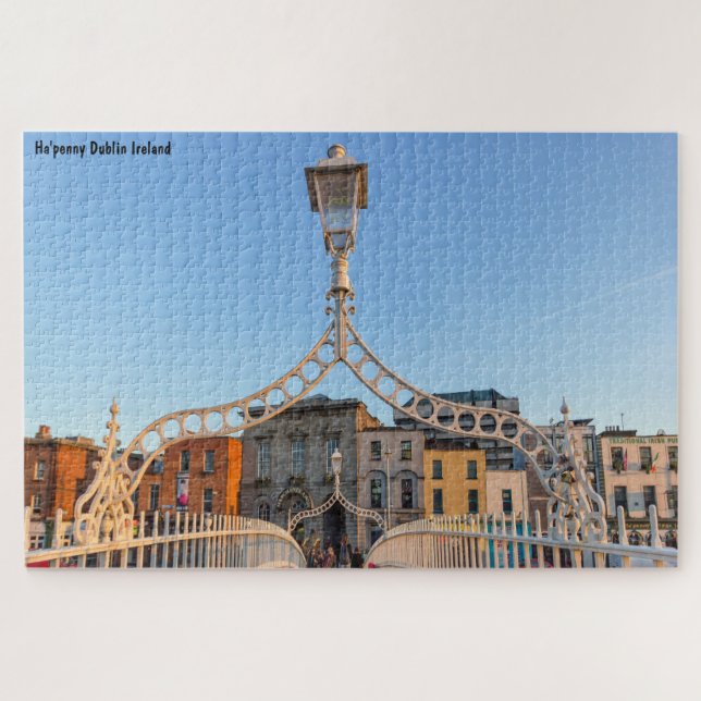 Ha'penny Bridge Dublin Ireland Jigsaw Puzzle (Horizontal)