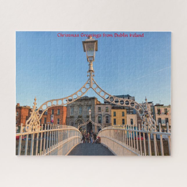 Ha'penny Bridge Dublin Ireland. Jigsaw Puzzle (Horizontal)