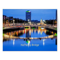 Ha'Penny Bridge, Dublin, Ireland Postcard