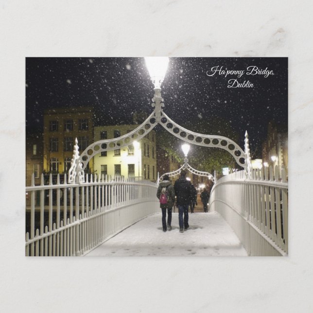 Ha'penny Bridge Dublin Postcard (Front)