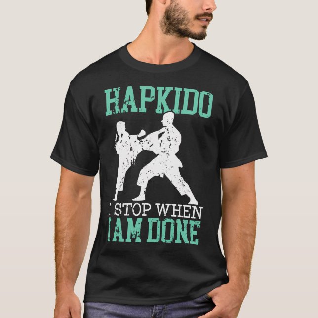 Hapkido Korean Martial Self Defence Martial T-Shirt (Front)
