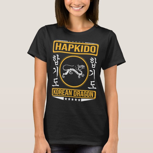 Hapkido with Korean dragon for the Hapkidoin T-Shirt (Front)