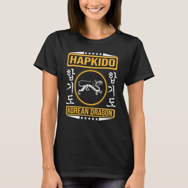 Hapkido with Korean dragon for the Hapkidoin T-Shirt (Front)