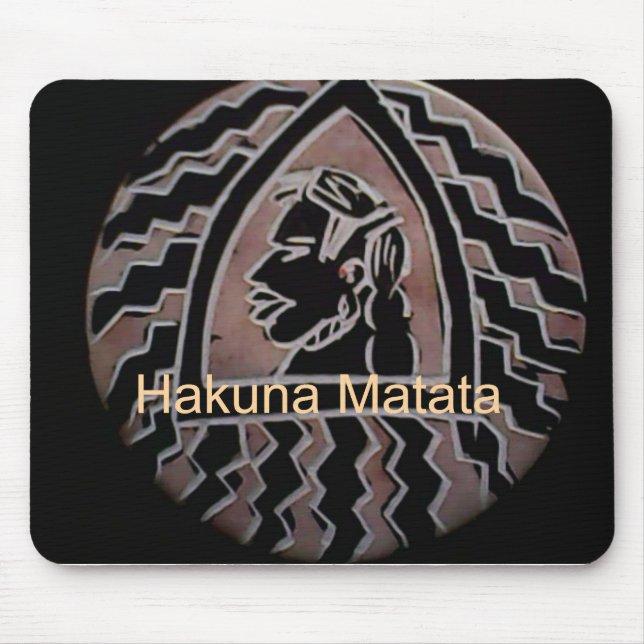 Hapo Sasa Hakuna Matata Mouse Pad (Front)