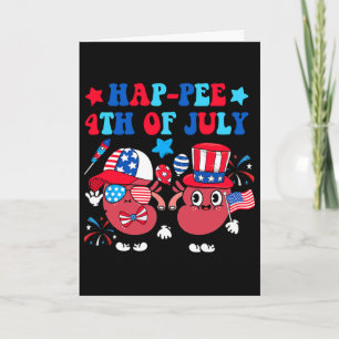 Happee 4th Of July Kidney Usa Hat Sungles Dialysis Card