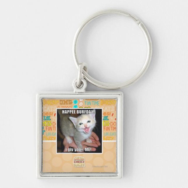 HAPPEE BURFDAY! KEY RING (Front)