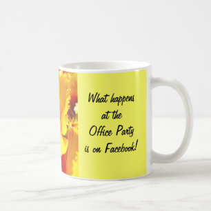 Happens at Office Party on Facebook Office humour Coffee Mug
