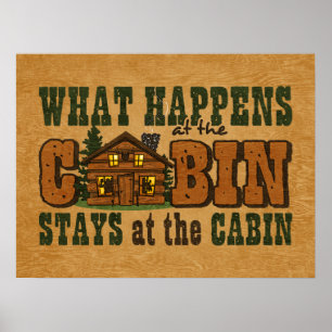 Happens At The Cabin Poster