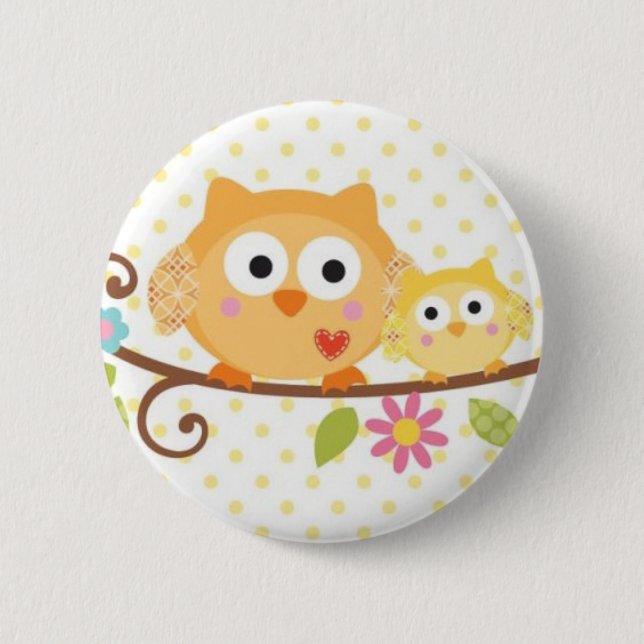 HAPPI TREE OWL BUTTON (Front)