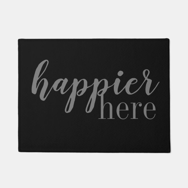 Happier Here | Door Mat (Front)