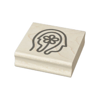 Happier Living Logo Rubber Stamp
