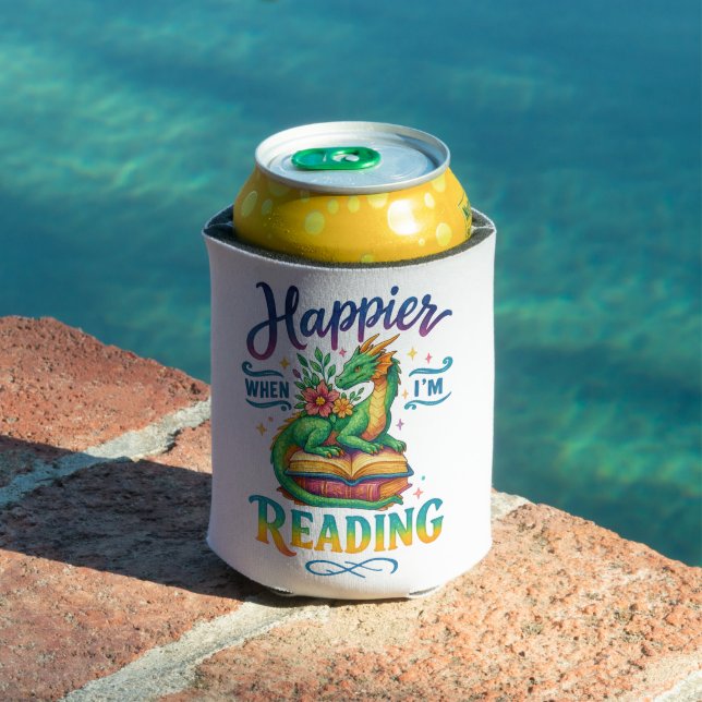 Happier When I'm Reading  Can Cooler (In Situ Pool)