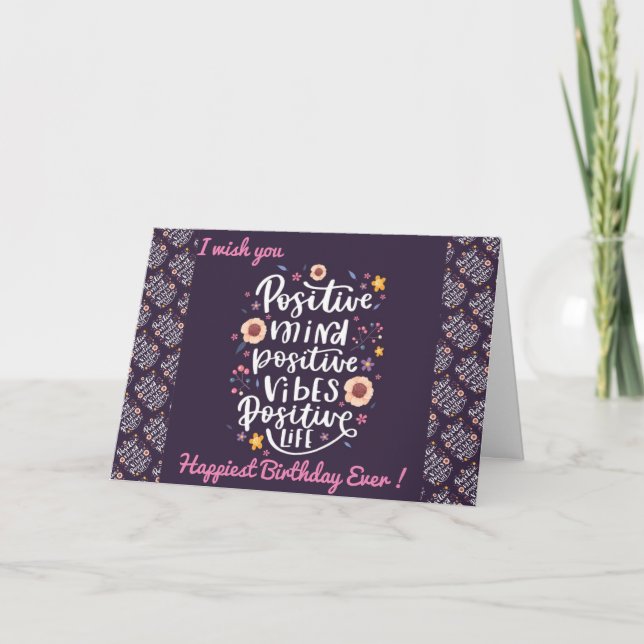 Happiest Birthday Motivation Card (Front)