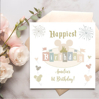 Happiest Birthday On Earth Magical Birthday Napkin
