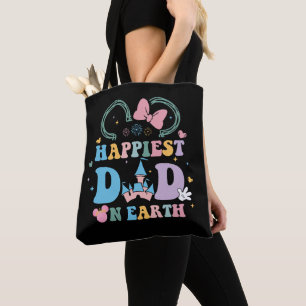 Happiest Dad On Earth Funny Happy Father's Day Tote Bag