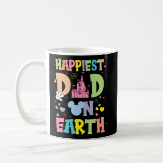 Happiest Dad On Earth Funny Papa Daddy Fathers Day Coffee Mug