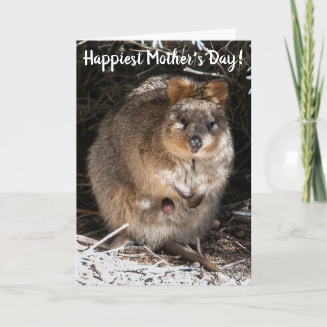 Happiest Happy Mother's Day Quokka Australia Card (Front)