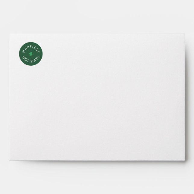Happiest Holiday Star Badge Envelope (Front)
