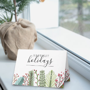 Happiest Holidays Business Style Holiday Card