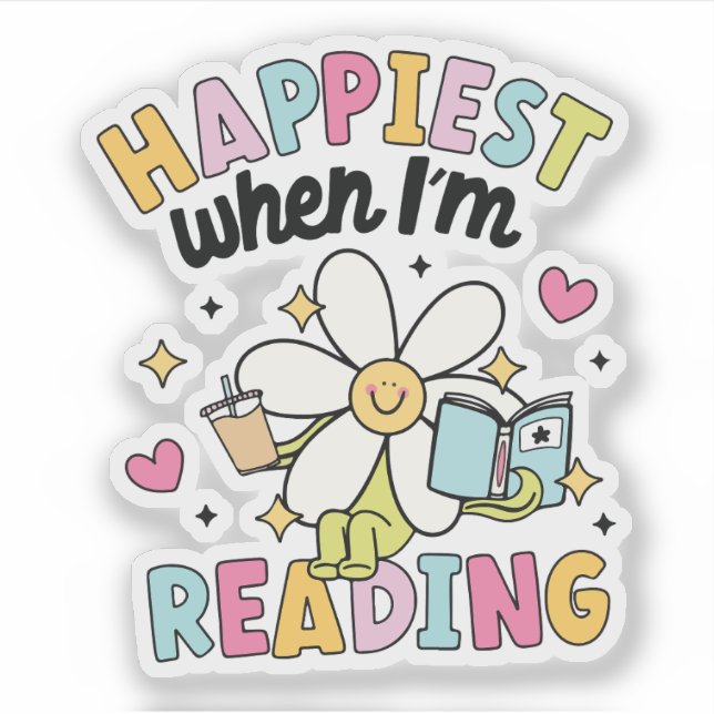 Happiest when I'm reading (Front)