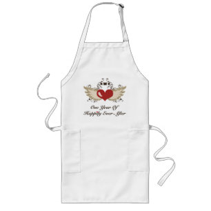 Happily Ever After 1st Wedding Anniversary Apron