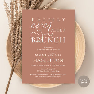Happily Ever After Brunch Post Wedding Celebration Invitation