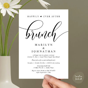 Happily Ever After Brunch, Post Wedding Invitation