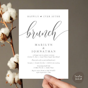 Happily Ever After Brunch, Post Wedding Invitation