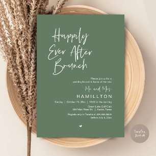 Happily Ever After Brunch The Morning After Invitation