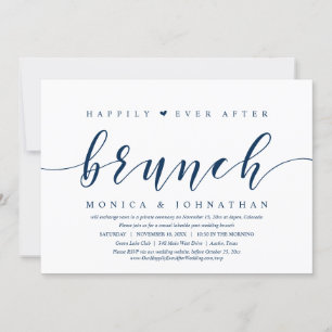 Happily Ever After Brunch, Wedding Elopement Invit Invitation