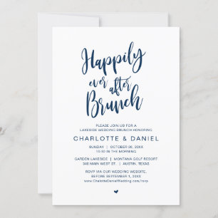 Happily Ever After Brunch, Wedding Elopement Invitation