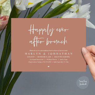 Happily Ever After Brunch, Wedding Elopement Invitation