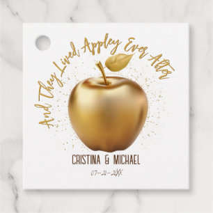 Happily Ever After Caramel Apple Wedding Favour Favour Tags