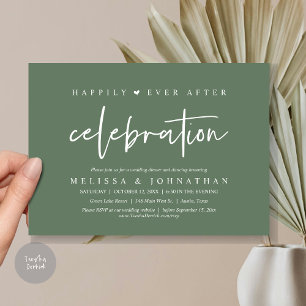 Happily Ever After Celebration, Wedding Dinner Invitation