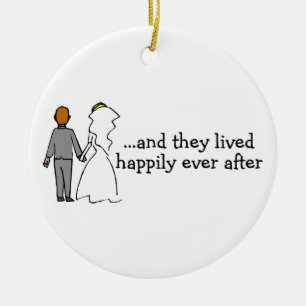 Happily Ever After Ceramic Ornament