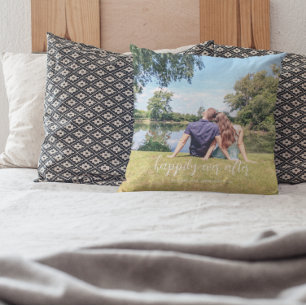 Happily Ever After Couple Photo Cushion