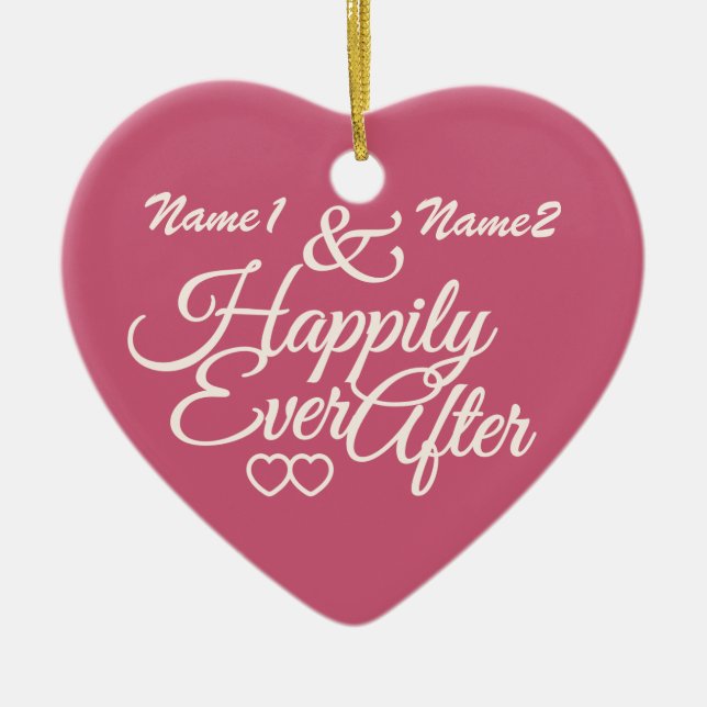 Happily Ever After custom ornament (Front)