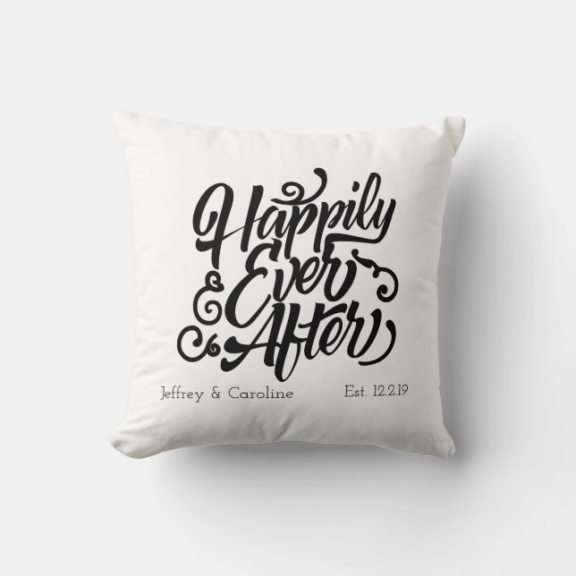Happily Ever After Customisable Cushion (Front)